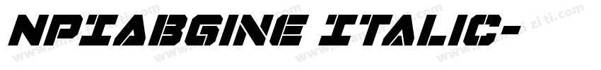 NPIAbgine Italic字体转换